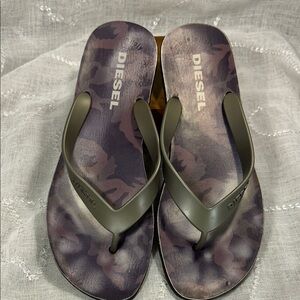 Diesel rubber made in Italy flip flops sandals
